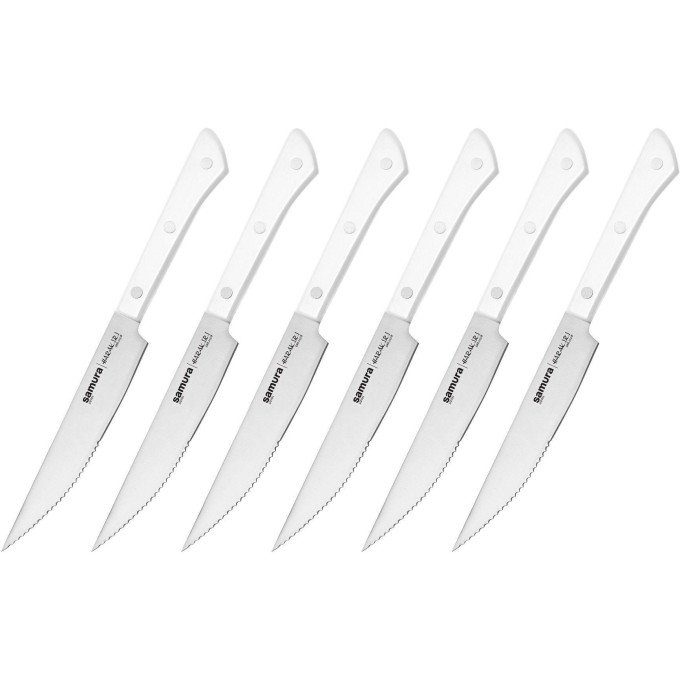Набор стейковых ножей SAMURA HARAKIRI 31 (125мм) SHR-0260W/K